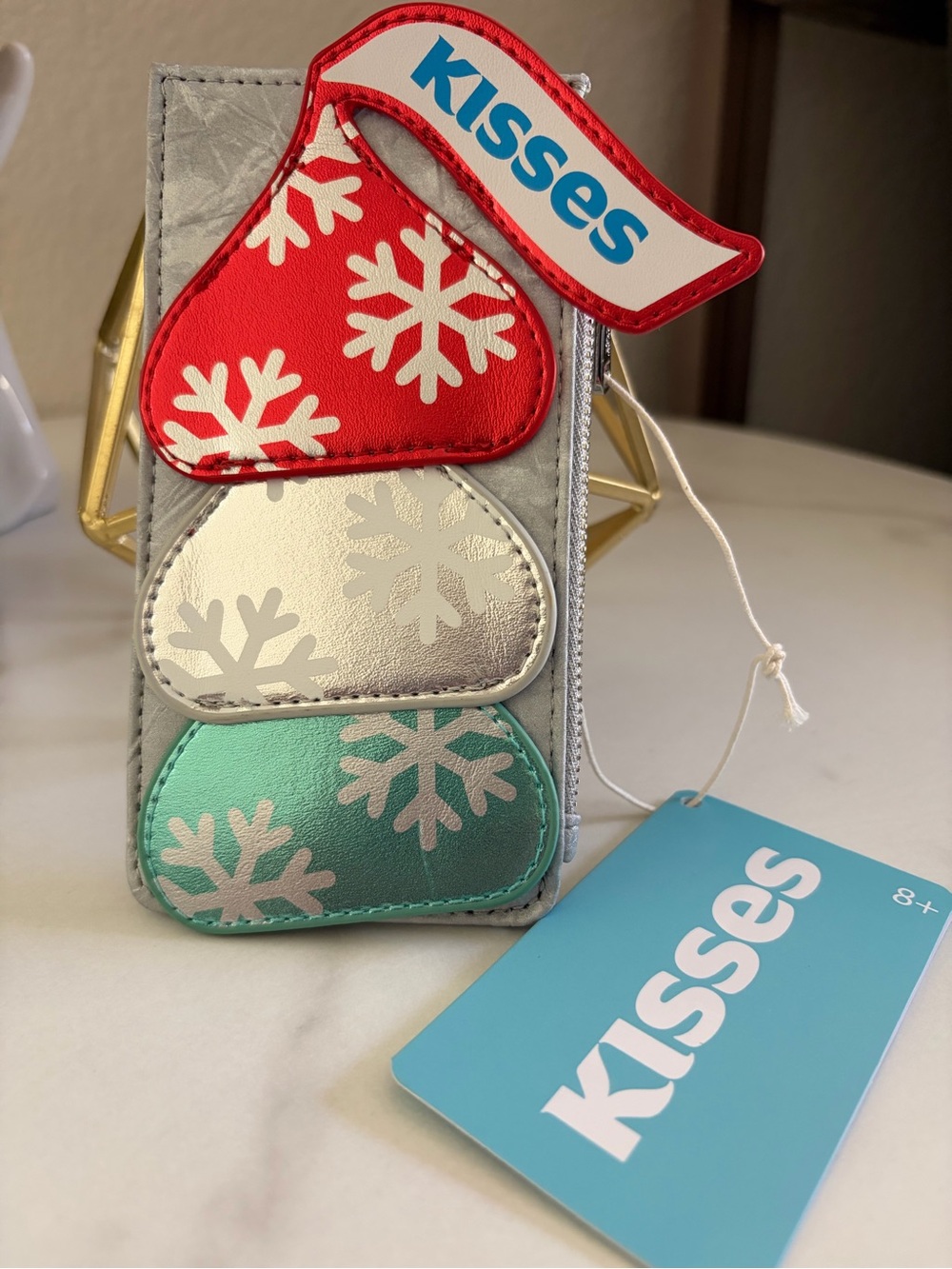NWT Loungefly Hershey Kisses Snowflake Card Holder